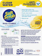 Soft Scrub In-Tank Toilet Cleaner Clear Water DuoCubes, 4ct, Lemon Fresh