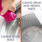 Glisten Washer Magic Washing Machine Cleaner and Deodorizer, 3 Bottles, Multicolor