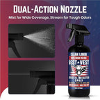 Odor Eliminator Spray for Tactical Gear Vest Carriers Boots and Uniforms Clean Linen Scent 16 fl oz Single Bottle Non Toxic Made in USA