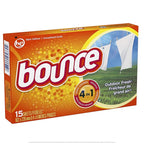 Bounce Outdoor Fresh Scented Fabric Softener Dryer Sheets, 15 Count