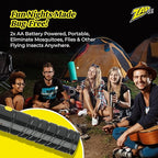 ZAP IT! Electric Fly Swatter Racket - 3,500 Volt Bug Zapper Racket - Battery-Powered Fly Zapper and Mosquito Racquet Zappers with AA Batteries Included - Lightweight and Compact for Indoors or Outdoor