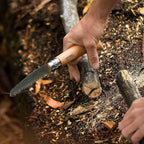 Opinel Folding Saw - Gardening and Camping Folding Carbon Steel Saw with Beechwood Handle