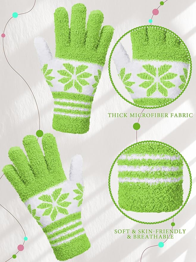 Patelai 3 Pairs Microfiber Plant Dusting Gloves Leaf Cleaning Gloves for Indoor Plants, Blinds, Furniture, House (Yellow,Pink,Blue,White,Medium)