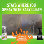 CLR Brands Calcium, Lime & Rust Remover with Cling, 22 oz. Spray Bottle, Adheres to Hard-to-Reach Surfaces, Blasts Calcium, Dissolves Lime Deposits, Zaps Stubborn Rust Stains and Hard Water Deposits