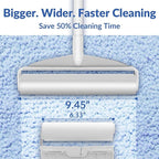 Large Lint Rollers for Carpet: Sticky Rollers for Floor DELOMO 9.45 in with 3 Extendable Handle, Long Handle Sticky Mop for Cleaning Carpets, Cars, Bedding, Couches, and Pet Hair - for Pet Homes