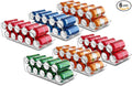 Utopia Kitchen Soda Can Organizer and Dispenser for Refrigerator/Pantry - Durable Can Storage Organizer Fridge & Kitchen Organization - (Clear, Set of 6)
