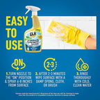 CLR Brilliant Bath Foaming Bathroom Cleaner Spray - Dissolves Calcium, Lime, and Soap Scum - Fresh Scent, 26 Ounce Bottle (Pack of 4)