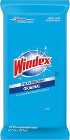 Windex Glass and Multi-Surface Cleaning Wipes, 28 Count