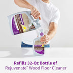 Rejuvenate Wood Floor Cleaner Refill, 1 Gallon, Cleans and Protects All Sealed Hardwood Floors and Dries Fast for a Streak-Free Clean, 2 Pack