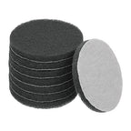 Power Scrub Pads, Scrubbing Pads 800 Grits Scouring Discs - Fitting for (Home Kitchen Cleaning - Drill Attachment - Scrubber Replacement) 8 Pcs & 4 Inch & Dark Gray