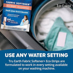 Tru Earth Fabric Softener Strips for Washing Machine, Alternative to Fabric Softener Liquid and Pods, Fresh Linen Scent Booster, Up to 128 Loads Per 64-Count