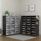 HOMIDEC Shoe Rack Organizer, 8 Tier Shoe Storage Cabinet 48 Pair Plastic Shoe Organizer Shelves for Closet Hallway Bedroom Entryway