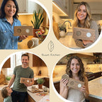Organic Kitchen Sponges 6-Pack – Non Toxic Sponges for Dishes, Natural Dish Sponge Set, Plant Based Cellulose & Coconut Fiber Sponge, Biodegradable, Compostable, Eco Friendly