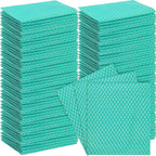 Tioncy 300 Pcs Disposable Dish Cloths for Kitchen Disposable Cleaning Cloth and Towels Handy Cleaning Wipes Disposable Rags for Kitchen and Office(Green)