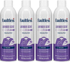Laundry Starch Spray, Faultless Lavender Aerosol Starch 20 oz Cans for a Smooth Iron Glide on Clothes & Fabric Even Spray, Easy Iron Glide, No Reside (Pack of 4)