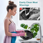 Mini Dish Brush for Cleaning Chicken Shredder, Palm Brush Dish Scrubber with Ergonomic Grip, Kitchen Brush for Washing Dishes, Pans, Pots, Sink (2, Matcha)