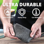 Grill Rescue Heavy Duty Kitchen Sponge - Lasts 20x Longer, Scratch-Free, Safe for Non-Stick Cookware - Cut Resistant, Versatile Household, Bathroom & Outdoor Cleaning Supplies (3, Grey)