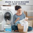 24 Washer Cleaner Tablets – Deep Cleans & Deodorizes All Washers, Removes Grime & Odor, Powerful Descaling Formula, Eco-Friendly, 1-Year Supply, Septic Safe