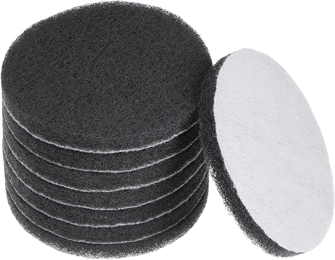 HARFINGTON 8pcs Drill Power Brush 4 Inch Tile Scrubber Scouring Pads 800-1000 Grit for Bathroom Kitchen Household Cleaning