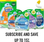 Scrubbing Bubbles Flushable Toilet Bowl Wand Cleaner Refills, Fresh Brush Cleaner Toilet Refill Pads, Removes Limescale & Odors, Citrus Scent, 10 Count (Pack of 12)