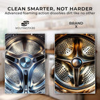 Washing Machine Cleaner Tablets – Deep Clean Washer Descale, Laundry Tub Cleaning Solution, Smell Fresh, Eliminates Buildup & Dirt, For Front & Top Load Washers, Easy-to-Use Tablets, 6 Pack