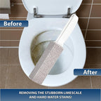 2 Pack Ring King Pumice Stone Toilet Bowl Cleaner with Handle, Hard Water Build up Remover, Removes Stubborn Limescale from Tile, Shower Door and Bathtubs. Best Calcium, Lime, and Rust Remover.