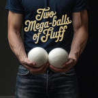 XXL 3.75in Wool Dryer Balls – Twice The Size of XL | 100% Organic New Zealand Wool | Shorten Drying Time | Reduce Static & Wrinkles Fast (by BigWoolBalls) (XXL Mega Size, 3.75in Diameter)