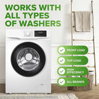 Renuv® Heavy Duty Washing Machine Cleaner Descaler Tablets - for Front Load, Top Load Washer, HE (6 XL Tablets - 6 Months Supply)