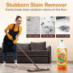 Wood Floor Cleaner for Mopping, Natural Non Toxic Pet-friendly Hard Floor Cleaner, Harmless to Original Wood Finish Floor Cleaner Solution for Hardwood Floor, Laminate Floor, Free of HCHO, PhH
