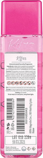 KIFRA MAGNOLIA Concentrated Laundry Fragrance 6.76 Fl Oz 200ml 80 Washing Cycles