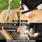NLX 19.25" Machete Knife Japanese NATA Tool Style - 440 Stainless Steel Full Tang Blade - Multi-Function Outdoor Camping Tool with Sheath. for Collection, Gift and Camping Cutting Ropes - Branches
