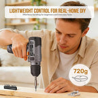 Hi-Spec Tool Kit with 8V Cordless Drill Set. Complete DIY Tool Set for Essential Everyday Home Repair & Maintenance. USB Rechargeable Electric Drill in a Compact Toolbox Case.