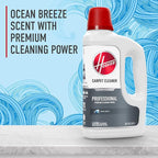 Hoover Prime Professional Carpet Cleaner Solution, 50 oz., Ocean Breeze Scent, Powerful Carpet Shampoo Solution, Remove Tough Stains from Carpet and Upholstery, Pair with Hoover Carpet Cleaner Machine
