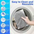 Reusable Microfiber Mop Pads Compatible with Sweeper Mop, Replacement Wet Mopping pad Refills & Washable Dry Sweeping Cloths for Use on All Sealed Floors - Stone, Hardwood, Laminate & Tile (6 Grey)