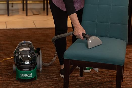 Bissell Little Green Pro Commercial Spot Cleaner BGSS1481 & BISSELL Professional Pet Urine Eliminator + Oxy Carpet Cleaning Formula, 48 oz, 1990, 48 Ounce