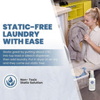 Static Blok Anti-Static Spray for Clothes - Instantly Eliminate Static Cling, Flyaways, and Shocks from Clothes, Fabrics, Linens, Blankets & Rugs- All-Natural Formula - Lasts All Day- 2oz Travel Size