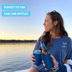 Blank Beer Can Cooler Sleeves (60-Pack) Soft Insulated Beer Can Coolies - HTV Friendly Blank Koolies in Bulk for Beer Cans & Bottles - Coolie Blanks for Vinyl Projects & Wedding Favors (Royal Blue)