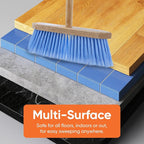 Superio Blue Synthetic Broom Head Refill - 12 Inch, Hard Floor, Kitchen & Home Broom