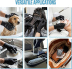 Black Disposable Gloves Nitrile 5 Mil (Plus 5 Individual Packs) - Professional Food Handling Gloves for Kitchen, Restaurant, Catering & Dishwashing - Sanitary & Powder Free - 110 Pcs, Small