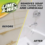Lime-A-Way Hard Water Stain Remover Spray, Removes Lime, Calcium & Rust in Seconds, Bathroom Cleaner, 22 fl oz (2-count)
