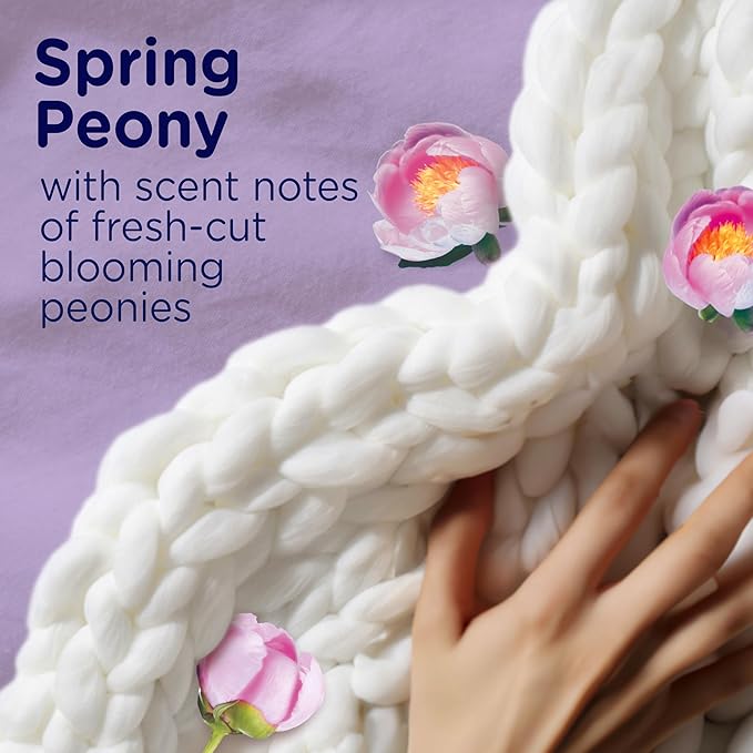 Downy Blends 2-in-1 Soft & Fresh Laundry Scent Booster Beads, Spring Peony Scent, 13.0 OZ, Laundry Softness and Scent Booster
