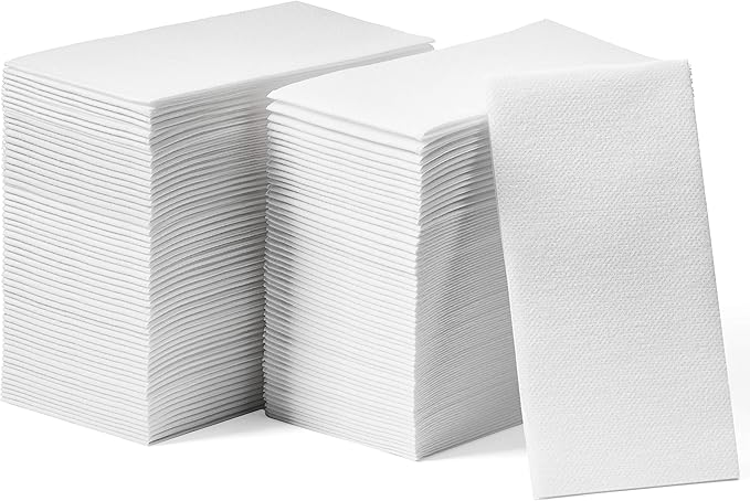 1000-Pack Disposable Guest Towel Paper Napkin - Disposable Cloth-Like Guest Towels - Made In USA, Soft And Absorbent Tissue Paper For Kitchen, Bathroom, Party, Wedding, Or Event