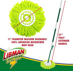 Libman Lightning Spin Mop System Plus 1 Refill Head | Mop and Bucket with Wringer Set | Floor Mop | Spin Mop | Libman Mop | Mops for Floor Cleaning | Hardwood Floor Mop | 2 Total Mop Heads Included
