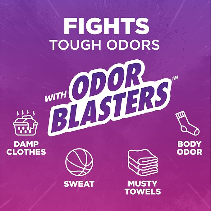 ARM & HAMMER Odor Blasters In-Wash Laundry Scent Booster, Eliminates Tough Odors, Fresh Burst Scent, 24 oz Bottle
