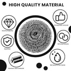 6 Pcs Stainless Steel Scrubber, Steel Wool Pads, Flexible Scrubber Pads, Dishwashing Scouring Pads Heavy Duty, Kitchen Scrubbing Sponges for Cleaning Dishes, Pots, Pans, Grills and Sinks