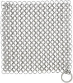 Zylark Cast Iron Scrubber Chain - Cast Iron Cleaner Scrubber - Chain Mail Scrubber Cast Iron - Chainmail Scrubber - Skillet Cleaner - Pan Scrubber for Cookware