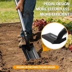 Stainless Steel Trench Shovel,4-Inch V-Shape Narrow Trenching Spade–Heavy Duty Professional Garden & Landscaping Tool with 60-Inch Adjustable Long Handle &Foot Pedal for Digging,Edging,and Entrenching