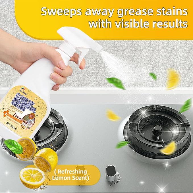 All Purpose Cleaner, Remove Stains Cleaning Spray, Lemon Breeze Scent Multipurpose Heavy Duty Degreaser, Kitchen Cleaning Supplies Removes Oil Stains On Microwave & Oven & Stove Top