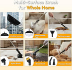 2500W Portable Handheld Steam Cleaner,54oz Large Capacity,3-Level Adjustable Handle,15s Fast Heating Steamer for Cleaning with 20 Pcs Accessories,Plug-and-Play Steam Cleaner for Home,Car,Kitchen,More