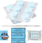 COMPAC HOME Plink Sink Drain Cleaner and Deodorizer, Air Fresheners for Garbage Disposal, Lemon Scented, Home Accessory Cleaning Products for Kitchen and Clogged Drain, 6 Count (Pack of 2), 12 Tablets